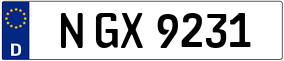 Trailer License Plate